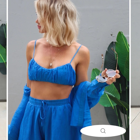 NWT- VICI blue drawstring shorts - Picture 3 of 8